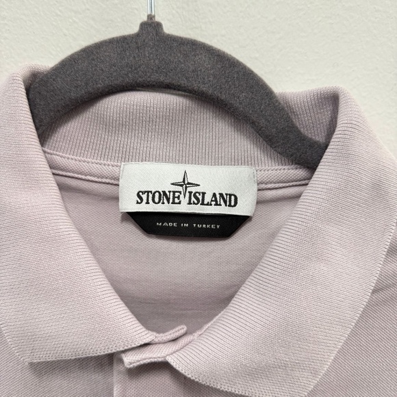 Stone Island Light Lavender Slim Fit Polo - Picture 4 of 6